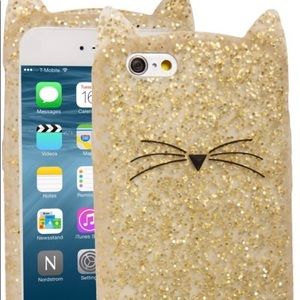 Kate Spade New York Glitter Cat iPhone Case 6/6s